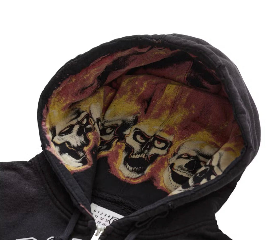 Supreme x MM6 Maison Margiela Zip Up Hooded Sweatshirt 'Black'