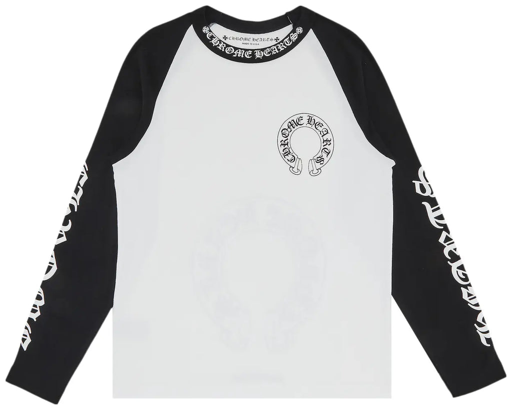 Chrome Hearts Horseshoe Long Sleeve Raglan Shirt