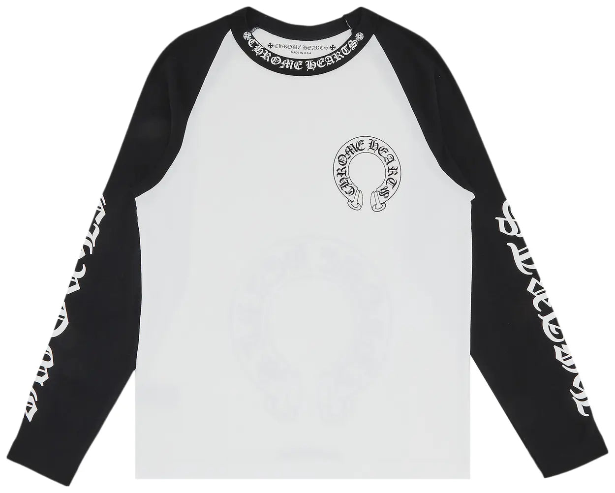 Chrome Hearts Horseshoe Long Sleeve Raglan Shirt