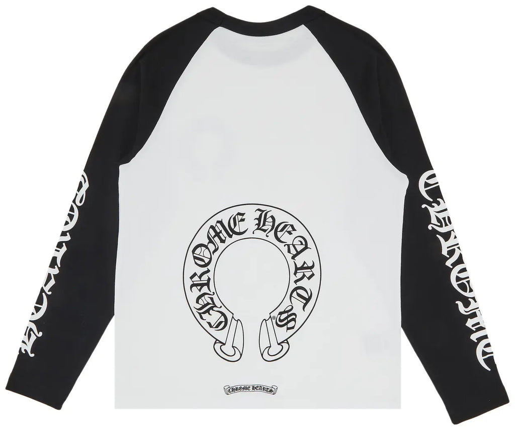 Chrome Hearts Horseshoe Long Sleeve Raglan Shirt