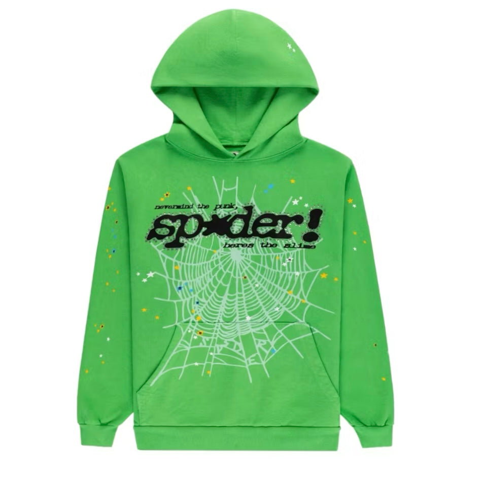Sp5der Punk V2 Rhinestone Hoodie