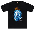 BAPE ABC Camo Milo On Big Ape Tee 'Black/Blue'